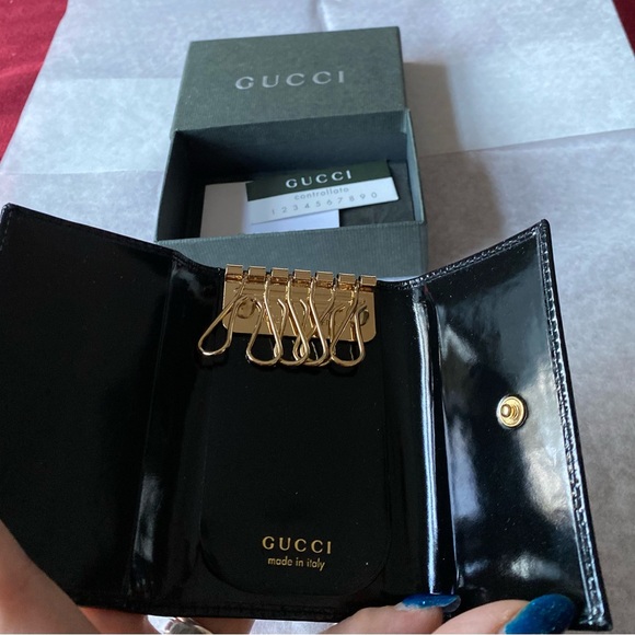 Authentic Brand New Gucci Dark Brown Key Case - Picture 3 of 8